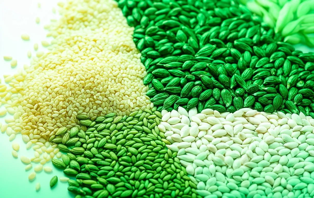 Microscopic view of nutrient-dense seeds